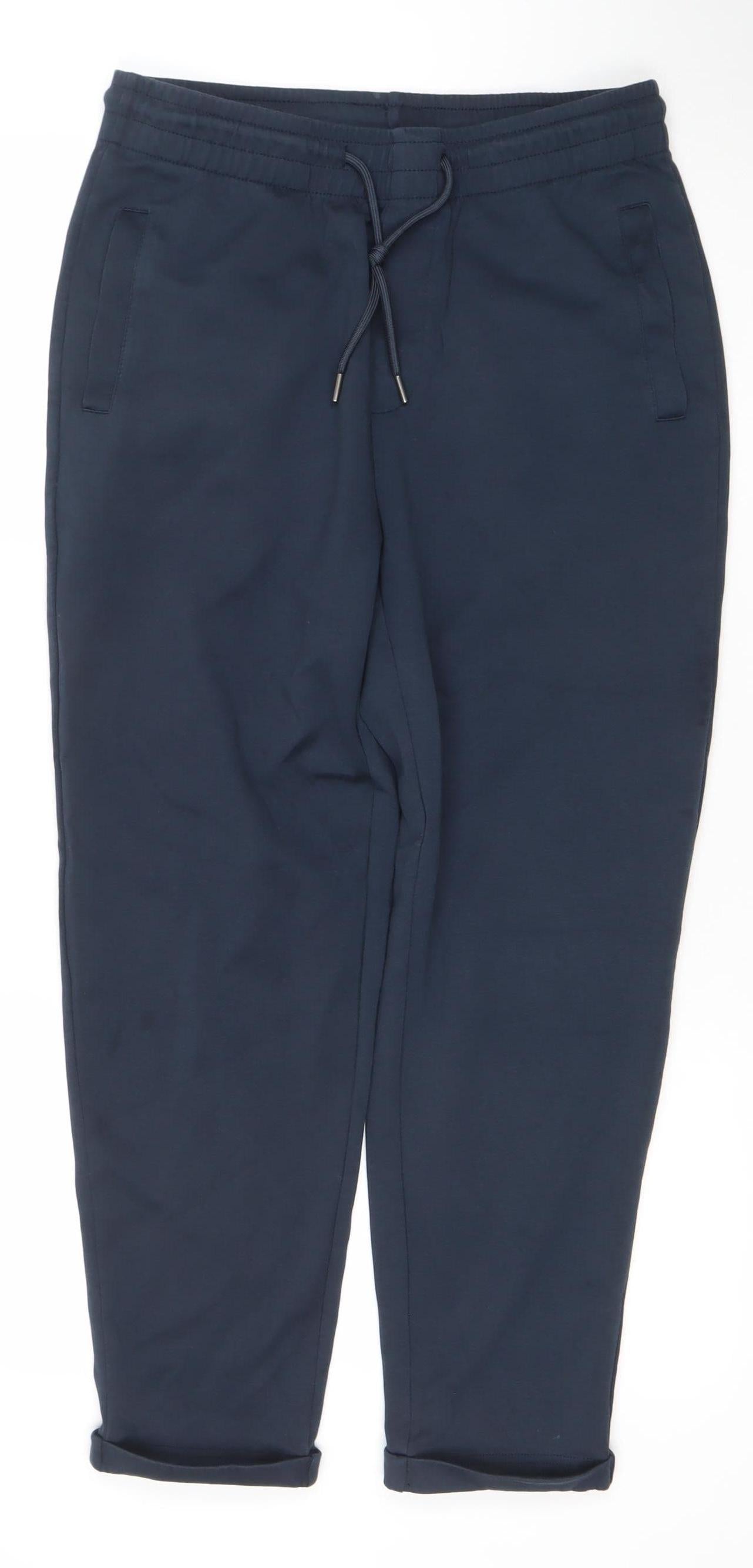 Dunnes Women’s Blue Jogger Trousers Size M Cotton Blend