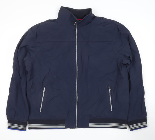 Marks and Spencer Blue Harbour Men's Blue 2XL Bomber Jacket