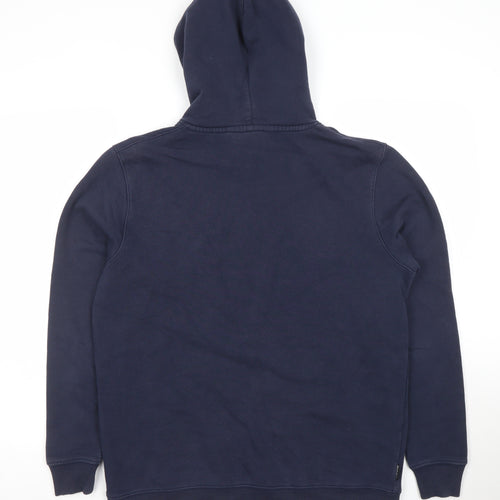 Gym King Men's Blue Pullover Hoodie Size M Fleece Logo Sweatshirt