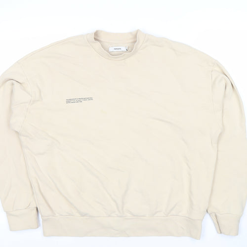 Pangaia Women's Beige Organic Cotton Pullover Sweatshirt Size S