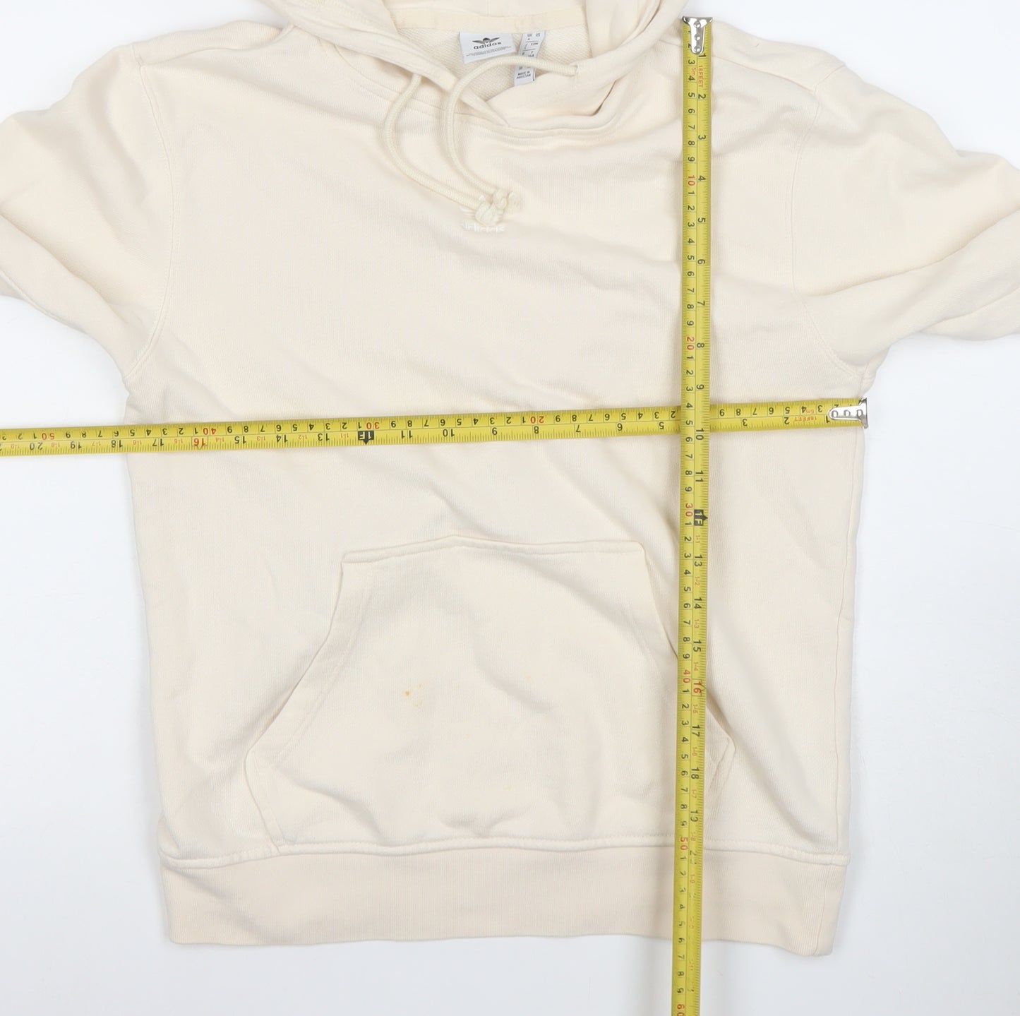 Adidas Women’s Beige Pullover Hoodie Size 4 Cotton Casual