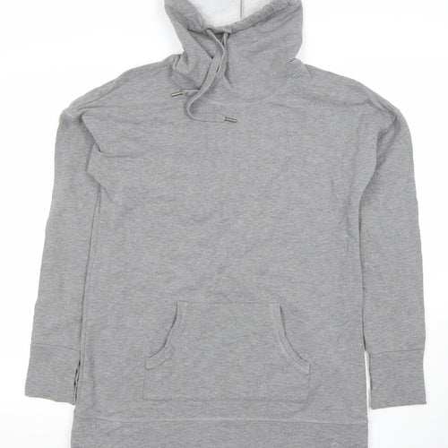 Marks and Spencer Women Grey Lounge Hooded Tunic Sweatshirt Size 12