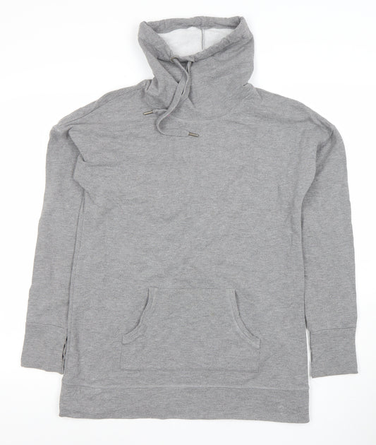 Marks and Spencer Women Grey Lounge Hooded Tunic Sweatshirt Size 12