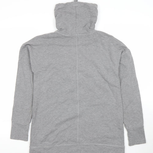 Marks and Spencer Women Grey Lounge Hooded Tunic Sweatshirt Size 12