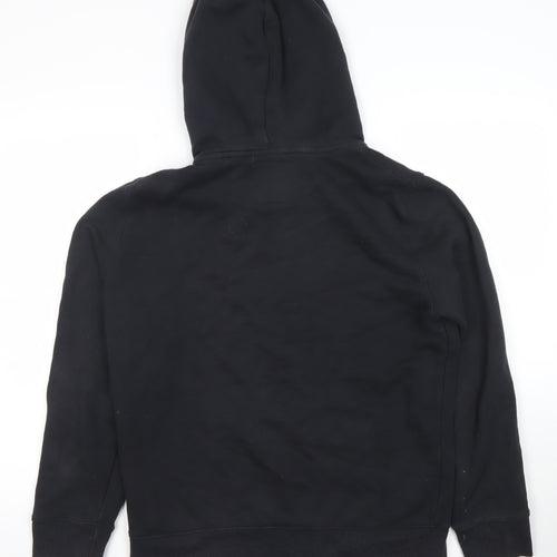Hollister Men’s Black Full Zip Hoodie S Regular Fit Fleece Lined
