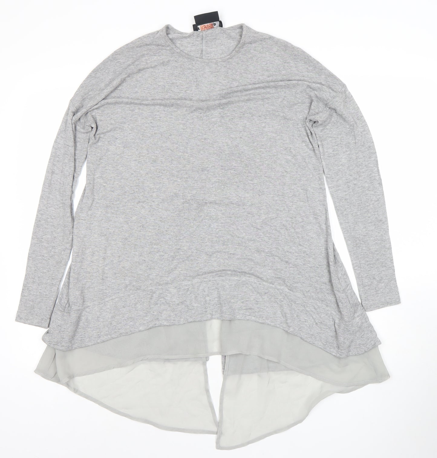 Firetrap Women’s Grey Long Sleeve Tunic Blouse UK 8