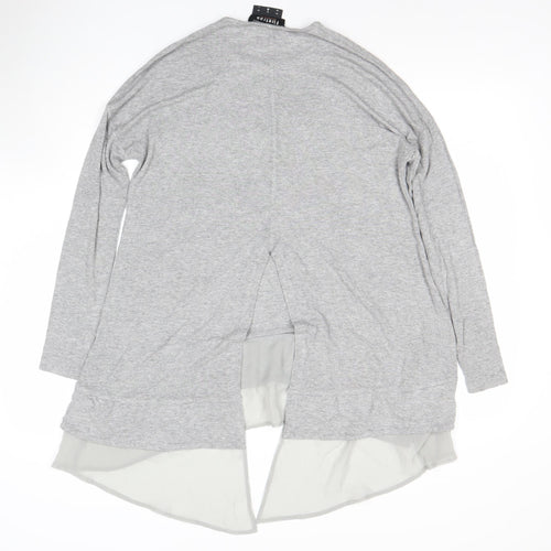 Firetrap Women’s Grey Long Sleeve Tunic Blouse UK 8