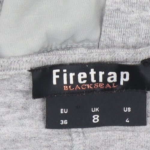 Firetrap Women’s Grey Long Sleeve Tunic Blouse UK 8