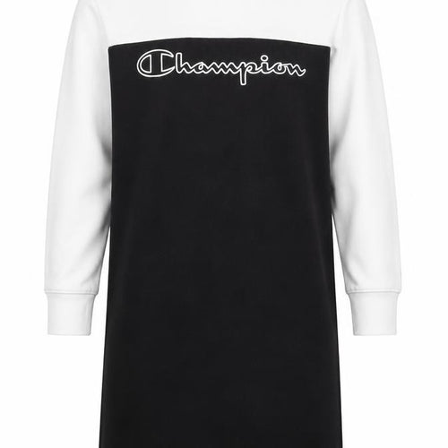 Champion Girls Black & White Logo T-Shirt Dress 9-10 Years