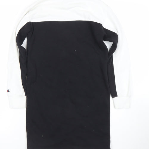 Champion Girls Black & White Logo T-Shirt Dress 9-10 Years
