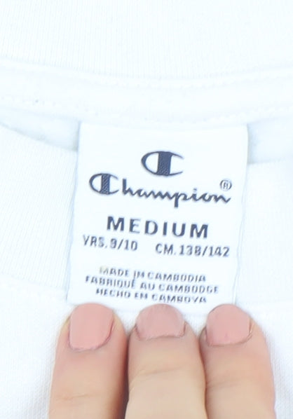 Champion Girls Black & White Logo T-Shirt Dress 9-10 Years