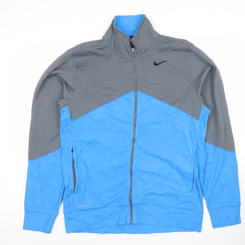 Nike Men's Blue Therm-Fit Full Zip Fleece Jacket Size M