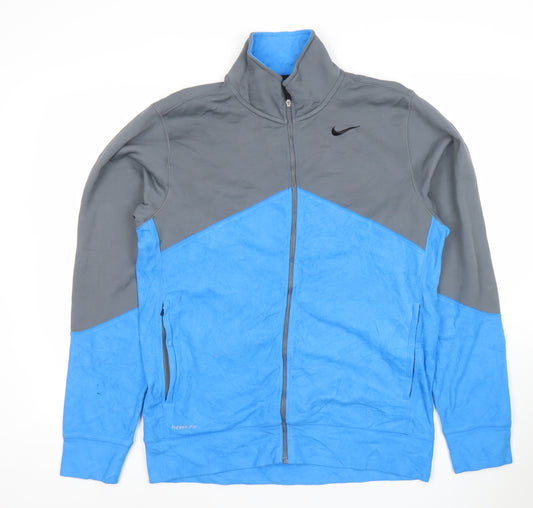 Nike Men's Blue Therm-Fit Full Zip Fleece Jacket Size M