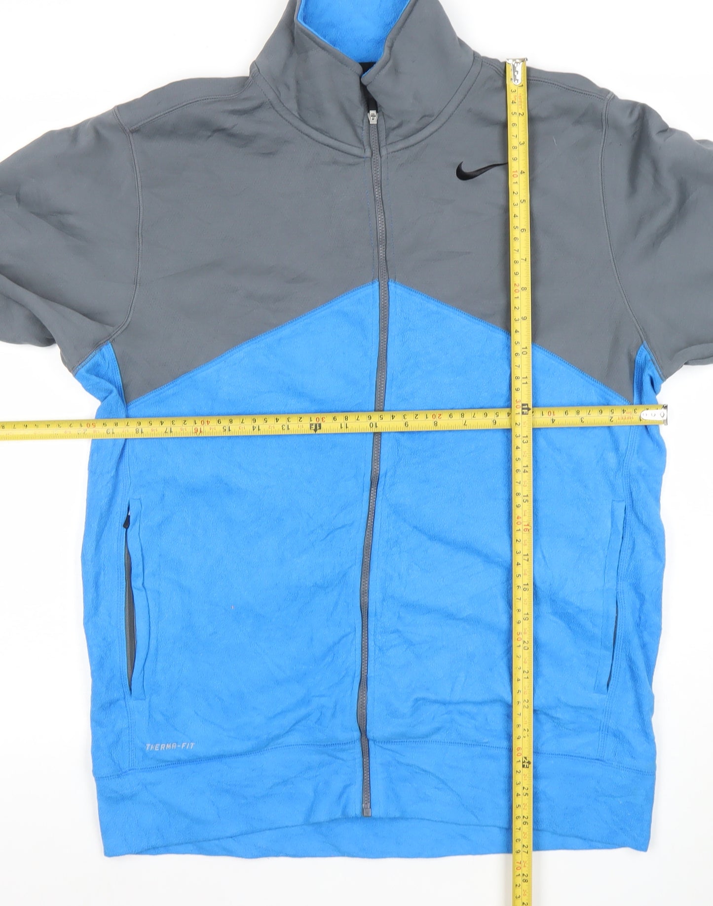 Nike Men's Blue Therm-Fit Full Zip Fleece Jacket Size M