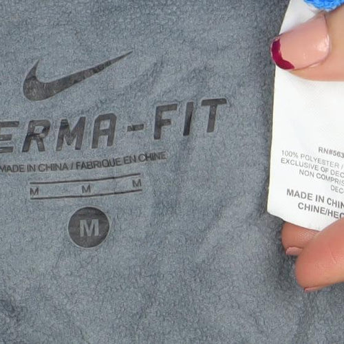 Nike Men's Blue Therm-Fit Full Zip Fleece Jacket Size M