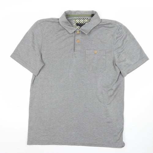Ted Baker Men’s Grey Cotton Stretch Polo Shirt Size M