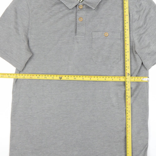 Ted Baker Men’s Grey Cotton Stretch Polo Shirt Size M