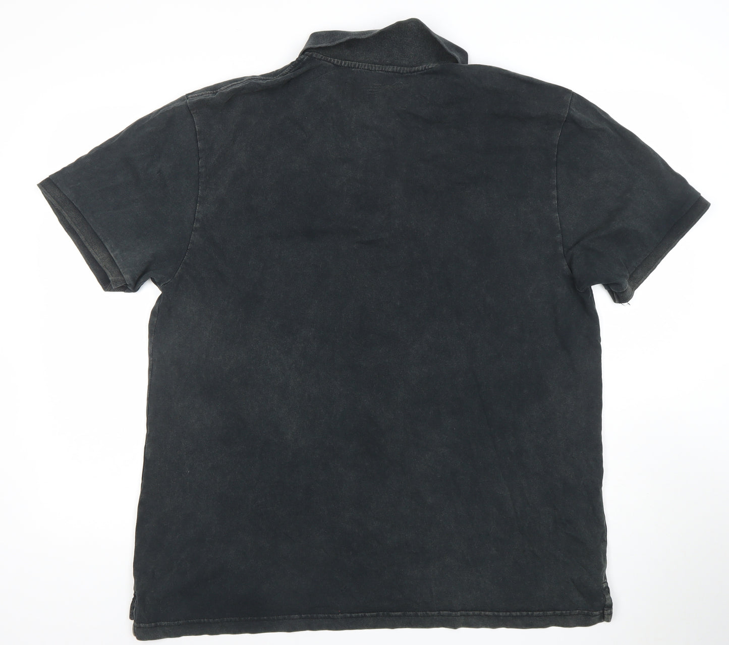 Hard Rock Cafe Men’s Black XL Polo Shirt Cotton Music Graphic