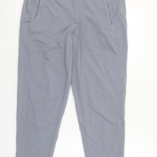 Athleta Womens Grey Size 10 Regular Jogger Trousers Lightweight Quick Dry