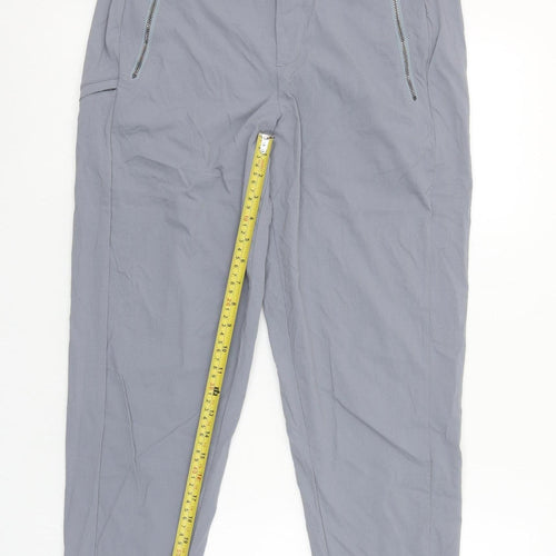 Athleta Womens Grey Size 10 Regular Jogger Trousers Lightweight Quick Dry