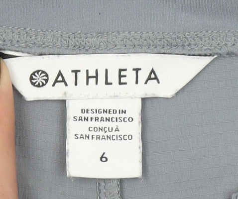 Athleta Womens Grey Size 10 Regular Jogger Trousers Lightweight Quick Dry