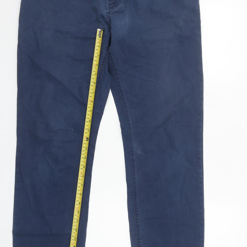 ANDRE Men's Blue Sterling Comfort Fit Straight Jeans 34R