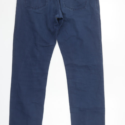 ANDRE Men's Blue Sterling Comfort Fit Straight Jeans 34R