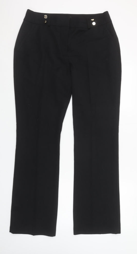 Wallis Women’s Black Size 14 Straight Leg Dress Pants