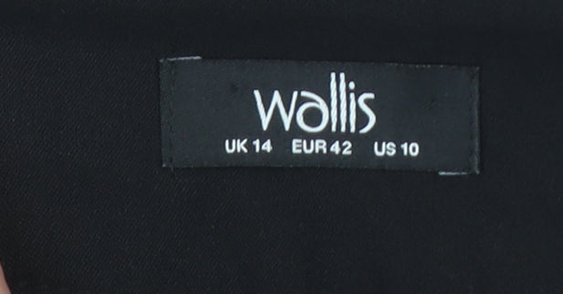 Wallis Women’s Black Size 14 Straight Leg Dress Pants