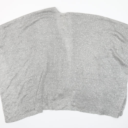 Sfera Femme Collection Women's Grey Knit Shawl Wrap One Size