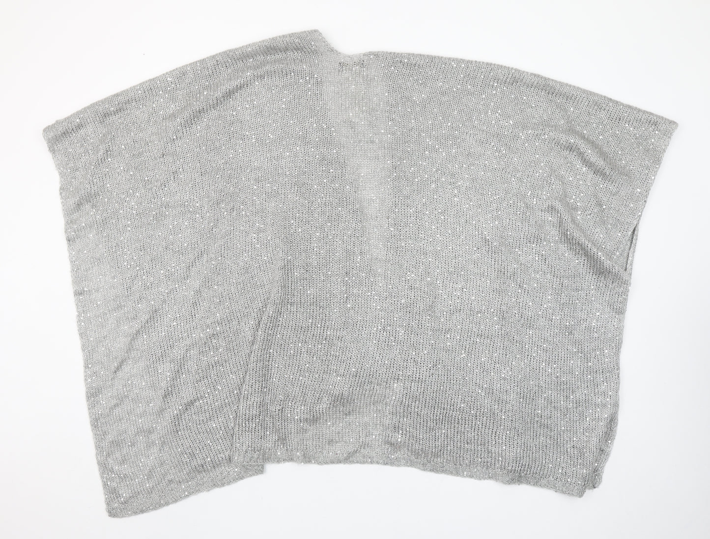 Sfera Femme Collection Women's Grey Knit Shawl Wrap One Size