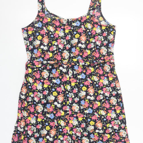 St. Bernard for Dunnes Stores Navy Floral Playsuit Women Small Lightweight Summer