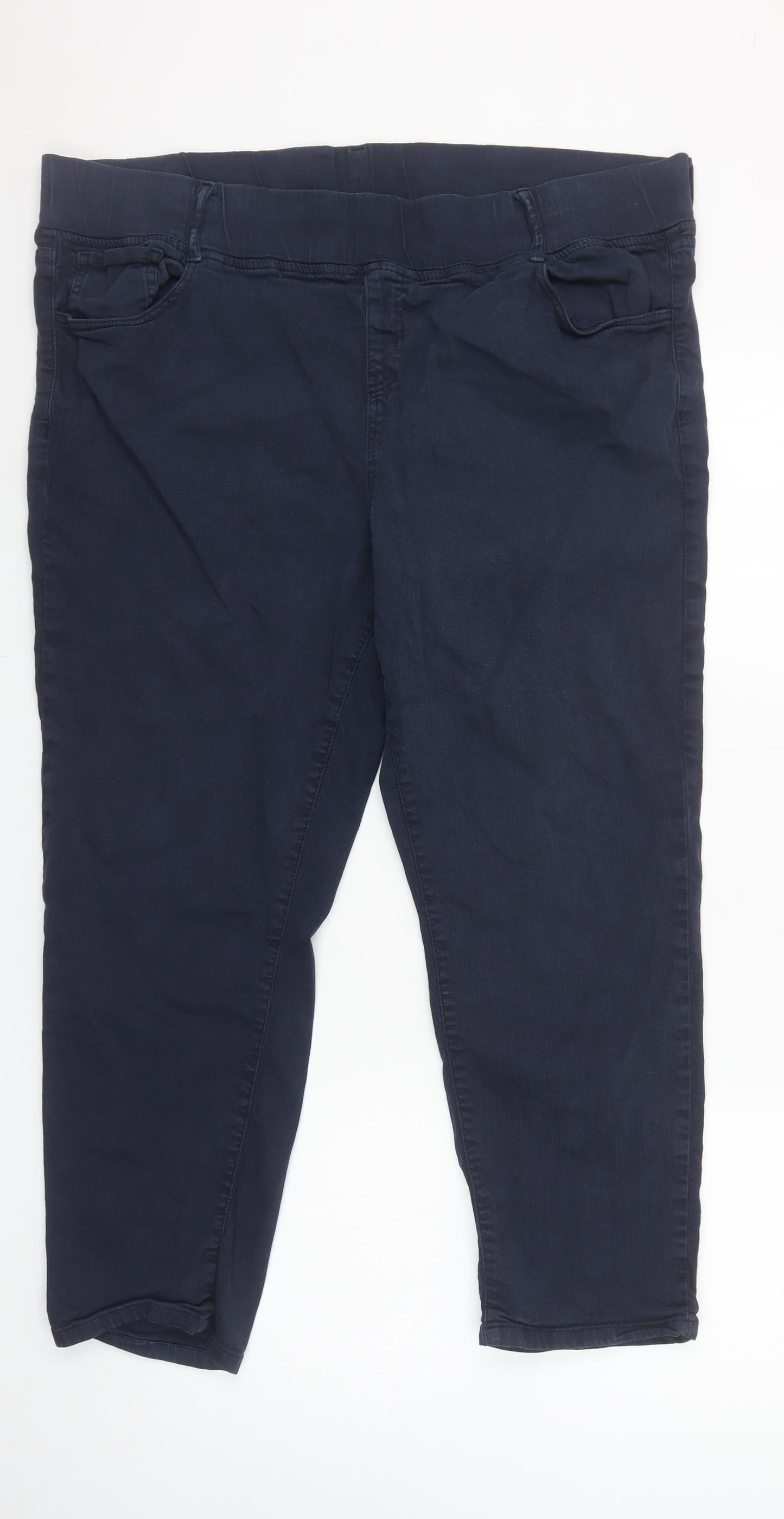 Gerard Womens Blue Size 20 Stretch Cotton Jegging Trousers