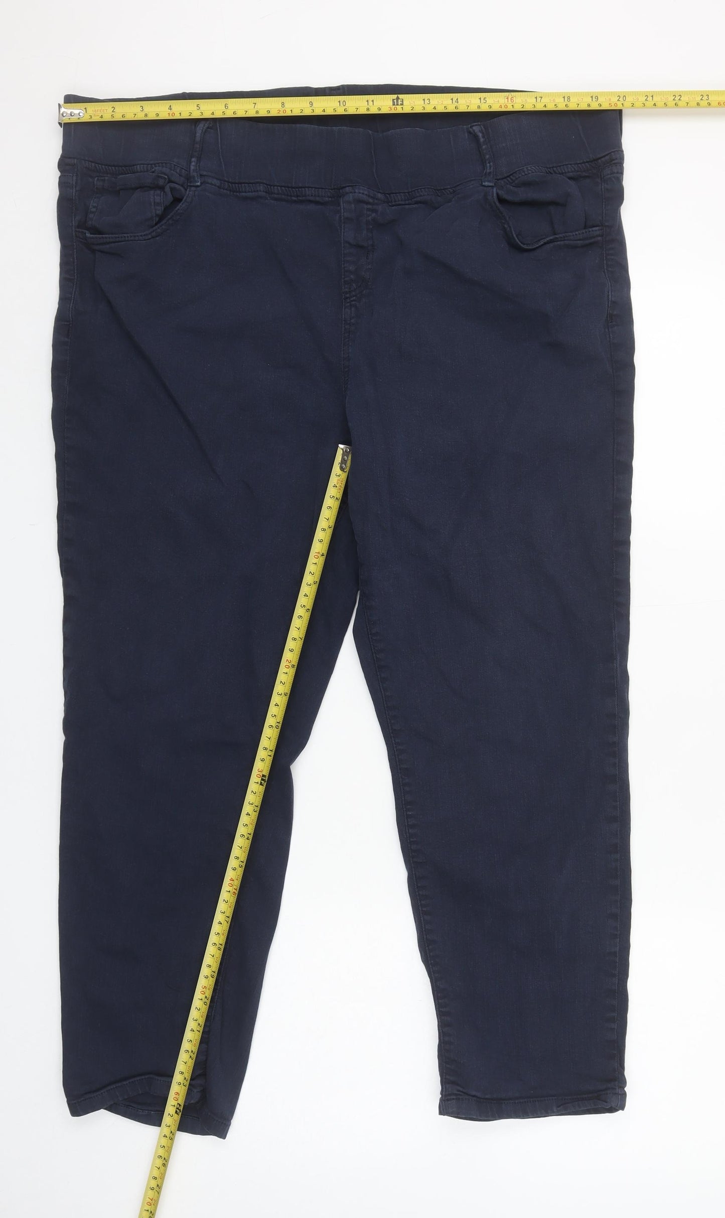 Gerard Womens Blue Size 20 Stretch Cotton Jegging Trousers