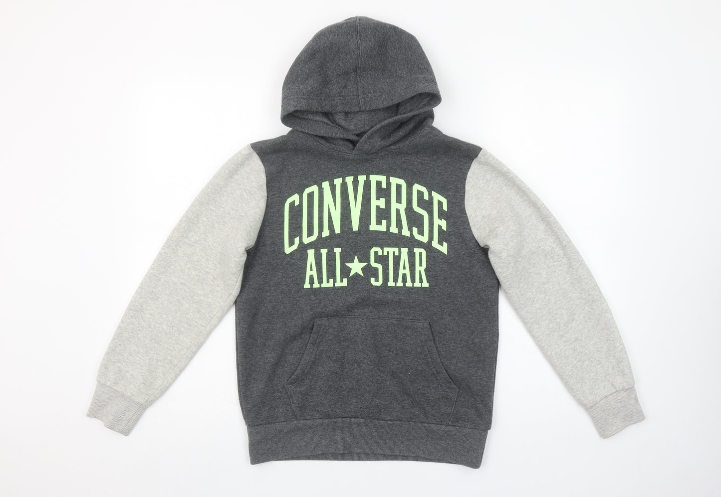 Converse Boys Grey Pullover Hoodie Medium 10-12 Years All Star Logo