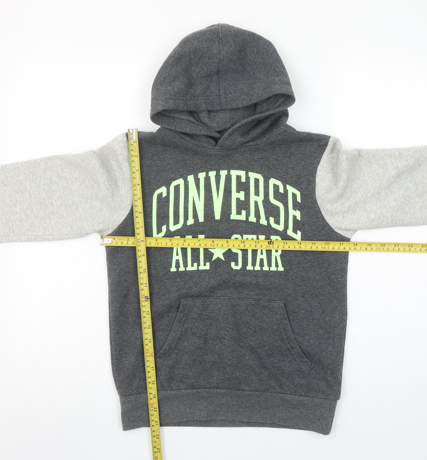 Converse Boys Grey Pullover Hoodie Medium 10-12 Years All Star Logo