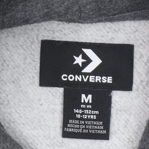 Converse Boys Grey Pullover Hoodie Medium 10-12 Years All Star Logo