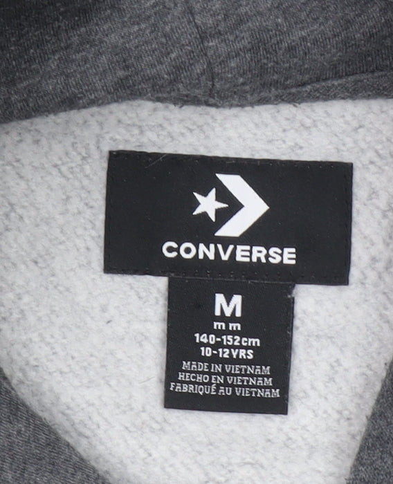 Converse Boys Grey Pullover Hoodie Medium 10-12 Years All Star Logo