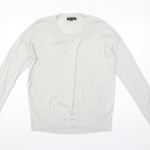 Banana Republic Women’s Beige Silk Cashmere Crew Neck Jumper L