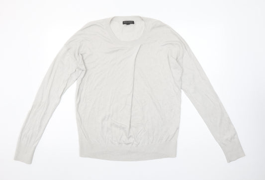 Banana Republic Women’s Beige Silk Cashmere Crew Neck Jumper L