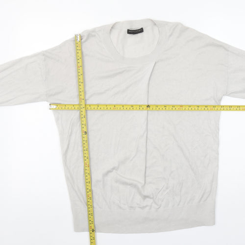 Banana Republic Women’s Beige Silk Cashmere Crew Neck Jumper L