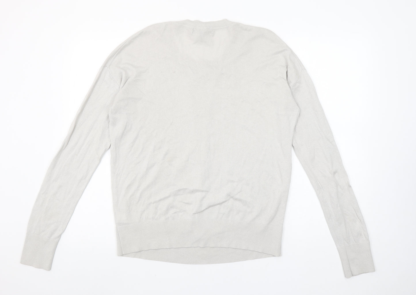 Banana Republic Women’s Beige Silk Cashmere Crew Neck Jumper L