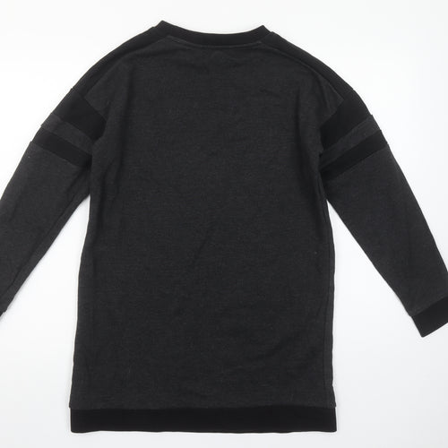 New Look Womens Black Long Sleeve Pullover Sweatshirt UK 10