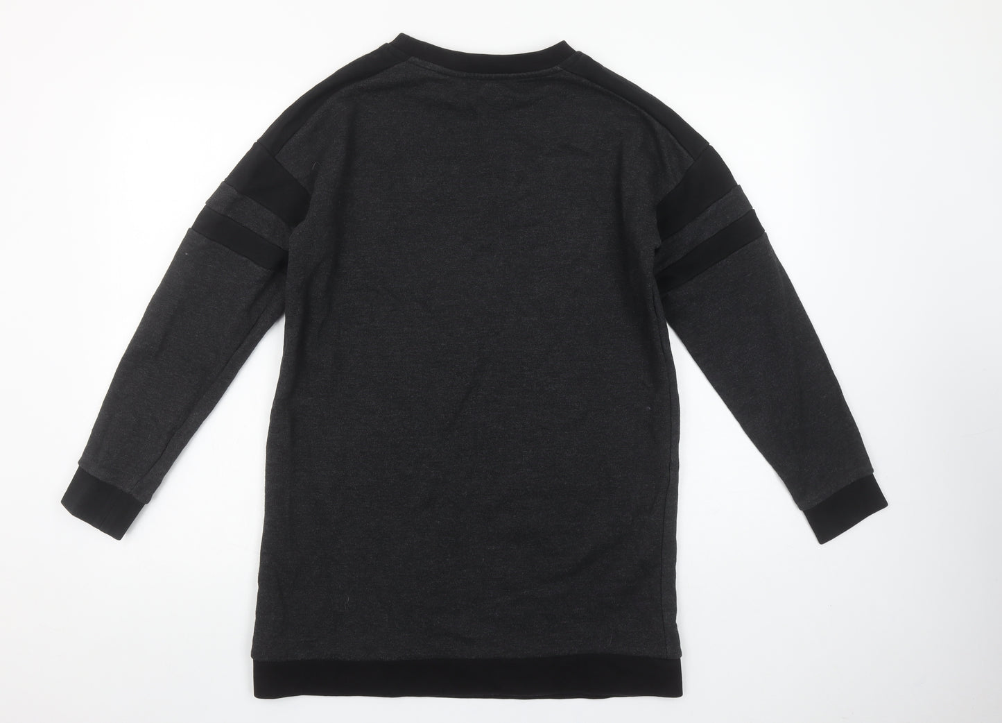 New Look Womens Black Long Sleeve Pullover Sweatshirt UK 10