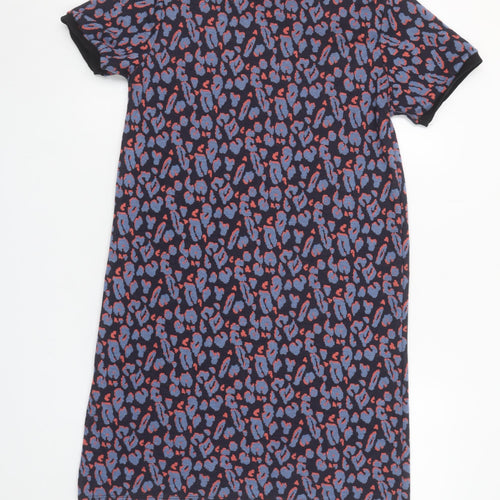 Primark Womens Multicoloured Animal Print T-Shirt Dress Size 14