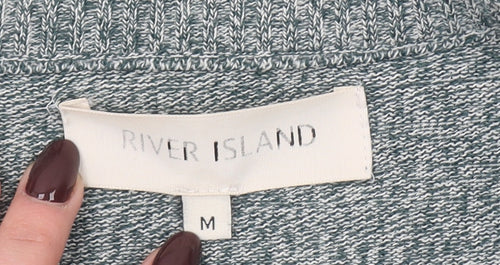 River Island Men’s Grey Knit Crew Neck Acrylic Jumper Size M