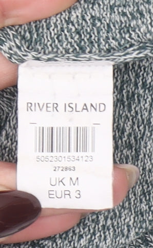 River Island Men’s Grey Knit Crew Neck Acrylic Jumper Size M