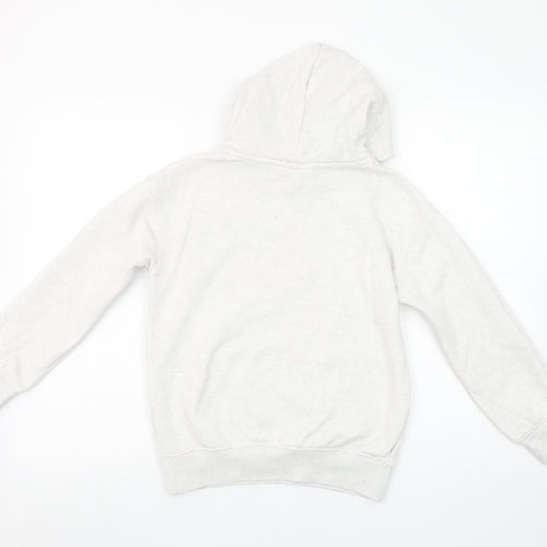 Jordan Girls Ivory Hoodie 10-12 Years Pullover Fleece Logo Hooded Sweatshirt