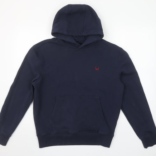 Crew Clothing Company Men's Blue Pullover Hoodie L Regular Fit