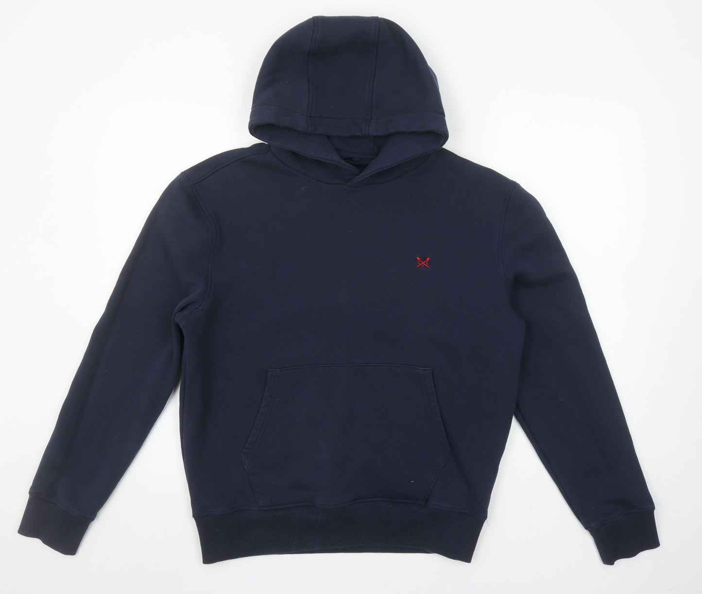 Crew Clothing Company Men's Blue Pullover Hoodie L Regular Fit